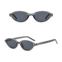 Lunettes de soleil de mode DL à monture ovale, verres UV400, monture intégrale