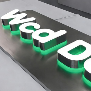 Letras de Canal con Luz LED para Rótulos de Empresas Personalizados, Señalización Exterior 3D Iluminada, Letrero de Tienda con Iluminación Frontal LED - Product Image 3