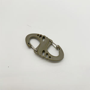 Spot léger petit sac à dos tactique en forme de S 8 boucle de police boucle de porte-clés en acier en plastique creux - Product Image 3