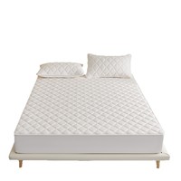Parure de lit ajustée personnalisable en pur coton, style minimaliste, nouvelle collection transfrontalière ; Protège-matelas épaissi toutes saisons