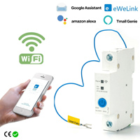 Medidor de Energía Inteligente Monofásico WIFI XBT TY-63WIFI, Monitorización de KWh, Interruptor Automático, Temporizador, Relé MCB 63A 6kA, 230V 50/60Hz