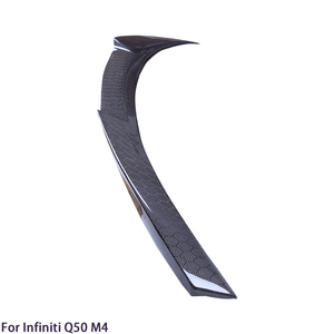 สปอยเลอร์หลังคาร์บอนไฟเบอร์ทรงรังผึ้งสไตล์ M4 สำหรับ Q50 Q50S Q50L ปี 2013-2023 - Product Image 5