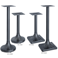 Vente à chaud Pieds de table en laiton en fonte Support de jambe polyvalent pour manger en plein air Hôtels Bars à la maison Revêtement en poudre industriel