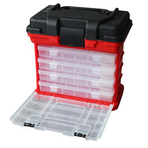 उच्च गुणवत्ता 27*26*17 सेमी 1285 ग्राम थोक 4 दराज बड़े कार्प कस्टम मछली पकड़ने बॉक्स प्लास्टिक सीट सहायक उपकरण - Product Image 3