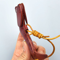 Gantungan Tas Kulit Asli Buatan Tangan Bentuk Anjing Dachshund Dengan Tali Panjang, Aksesoris Gantungan Tas untuk Tas Tangan