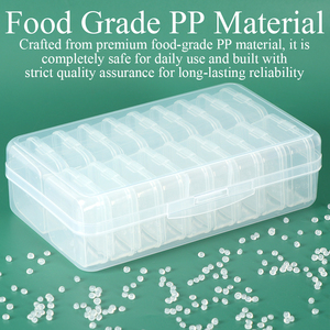 SUNSHING Factory Portable Transparent Plastic Craft Storage Organizer Box <b>Clear</b> Square Small Bead Craft Supply Storage <b>Container</b> - Product Image 5