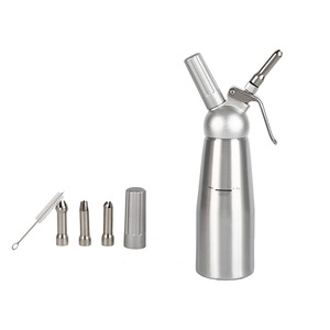 <span class=keywords><strong>Siphon</strong></span> à crème <span class=keywords><strong>professionnel</strong></span> en aluminium commercial de 500 ml pour distributeur de crème, fouet à crème, outils de dessert - Product Image 6