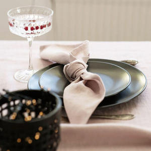 <span class=keywords><strong>Serviette</strong></span> en lin bleu marine pour mariage, meilleure qualité, teinte à la main, 100% lin, faite à la main, sac OPP, moderne, douce, unie, teinte à la main, designs personnalisés, 50 pièces - Product Image 4