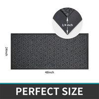 COSY HOMEER Paillasson avant intérieur 24 "x 48" anti-dérapant extérieur entrée patio tapis Heave Duty caoutchouc paillasson