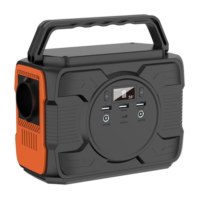 Outdoor Solar Energy Storage System Power Supply Rechargeable Backup Battery for Home Portable Power Station With Led Light