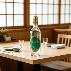 <span class=keywords><strong>Baijiu</strong></span> de sorgho <span class=keywords><strong>chinois</strong></span> 54% vol. 500ml Kao Liang Chiew, liqueur distillée traditionnelle en bouteille de verre pour dîner - Product Image 1