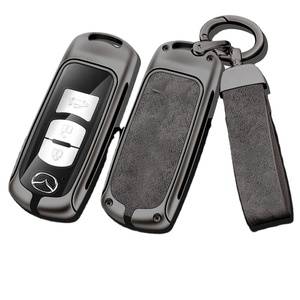 Funda Protectora Universal de Aleación de Zinc y Cuero para Llaves de Coche con Logotipo, Compatible con Modelos Mazda, Accesorios para Llaveros - Product Image 1
