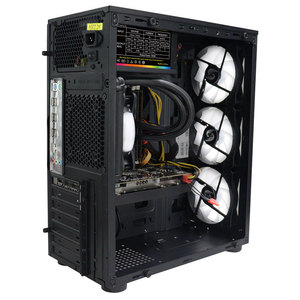 Desktop Gaming <b>PC</b> Case Tempered Glass Support MATX ITX Motherboard and RGB Fan Cooler in Stock Rgb Gaming <b>Pc</b> Case Gaming <b>Pc</b> Case - Product Image 2