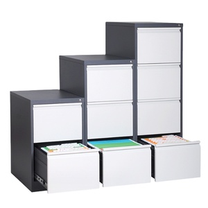 Tùy chỉnh sắt dễ dàng lắp ráp văn phòng thép tủ bên treo tập tin lưu trữ kim loại dọc 4 ngăn kéo tủ hồ sơ thép - Product Image 1