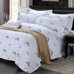 Set biancheria da letto 100% cotone biancheria da letto in cotone Set copripiumino confortevole e morbido - Product Image 4