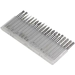 הנמכר ביותר 10 20pcs 3x3mm 3x6mm בר bit רוטרי קרביד burr טונגסטן סט