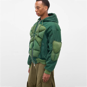 Felpe con Cappuccio Imbottite Personalizzate per Uomo, Vendita all'Ingrosso, con <span class=keywords><strong>Zip</strong></span> e Fodera in Pile, Oversize - Product Image 2