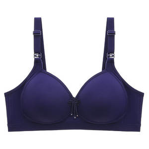 Sujetador cómodo estilo mamá a rayas para <span class=keywords><strong>personas</strong></span> de mediana edad y ancianos Ropa interior suave para reducir el pecho - Product Image 1