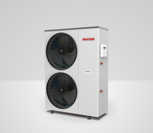 Pompe à chaleur air-eau photovoltaïque gris argenté à double ventilateur pour usage domestique écoresponsable - Product Image 6