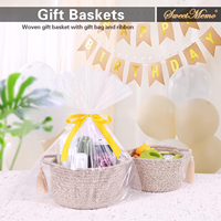 Panier de rangement pliable en corde de coton fait main, style nordique réaliste, petit bac organisateur pour jouets, chambre d'enfant, linge, décoration intérieure