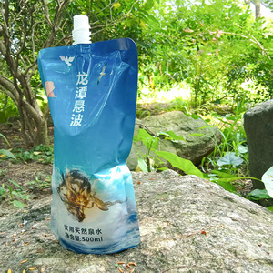 Impression personnalisée 500ml Matériau de qualité alimentaire Sac d'étanchéité fiable Pochette à bec centré pour eau minérale boisson liquide - Product Image 2