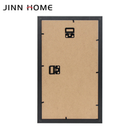 Jinn Home Cadres photo en bois MDF Décoration classique en bois noir Tapis de cadre photo Tenture murale Affichage de table