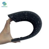 Module LED souple P1.8 P2 P2.5 P4, écran LED flexible ultra HD, panneau incurvé pour murs vidéo créatifs et installations artistiques