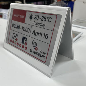 Panneau de table électronique E-Ink E-Paper HD 7,5 pouces, panneau de table électronique à double face en forme de V, écran d'encre électronique, panneau de table de conférence - Product Image 1