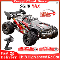 SG118 MAX télécommande sans balais haute vitesse 60 km/h véhicule tout-terrain voiture d'escalade professionnelle 4WD télécommande jouet voiture