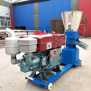 Small Poultry Feed Granulator Electric Motor Feed Pellet Machine