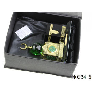 Reloj de cristal con diseño de la Torre del Mecca y la Kaaba, regalo de boda musulmán de Oriente Medio para invitados, nuevo diseño 2023 - Product Image 5