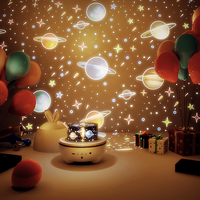 Projecteur rotatif ciel étoilé avec boîte à musique et haut-parleur rechargeable – Lampe d'ambiance pour chambre d'enfant et décoration