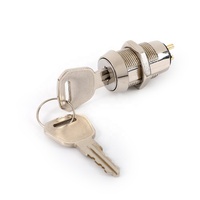 19mm trou électronique surélevé sur interrupteur à clé universel clés serrure tubulaire haute sécurité volet roulant interrupteur à clé serrure