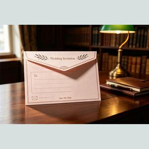 Enveloppes de portefeuille personnalisées avec estampage à chaud doré pour invitations de mariage, lettres commerciales, emballages cadeaux, fournitures de bureau - Product Image 3