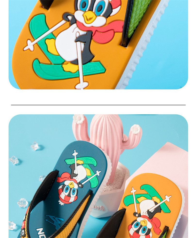 Children Filp Flops Summer PVC Shoes Cartoon Printed Kids Filp-flops Slippers