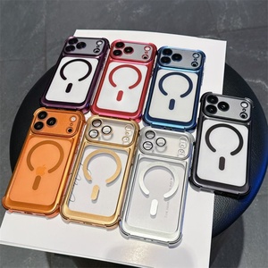 Funda Magnética Transparente Mate con Esquinas Electrochapadas para iPhone 17Air 16 15 14 13 Plus con Protección de Lente de Cámara - Product Image 6