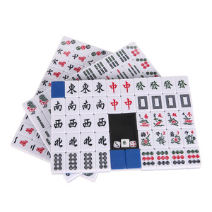 Taiwan Bamboo Grain <b>Mahjong</b> <b>Set</b> 30mm Mini Travel Melamine <b>Mahjong</b> for Home Outdoor Use - Product Image 2