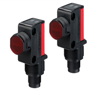 Sensor Fotoeléctrico de Barrera Completa Leuze LS28/9D-M12+LE28/PX-M12 50154157 IP67 DC10-30V LED Rojo para Producción Automatizada - Product Image 1