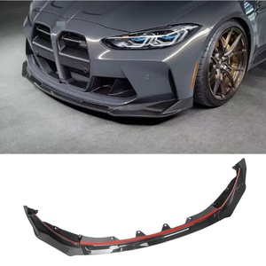ลิปกันกระแทกคาร์บอนไฟเบอร์สไตล์ V สำหรับ M3 <span class=keywords><strong>BMW</strong></span> <span class=keywords><strong>G80</strong></span> 4-ประตู/M4 G83 G82 2ประตู2021 + ตัวแยกริมฝีปากด้านหน้า - Product Image 1