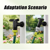 Robinet de distribution d'eau d'irrigation PERA 3/4" en PP pour usage domestique moderne avec filtre, certifié CE/EU