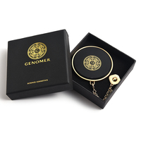 Miroir de poche en chaîne avec logo personnalisé Miroir cosmétique promotionnel avec porte-monnaie en PU avec pendentif à breloques