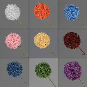 <b>Artificial</b> <b>Flower</b> Leek Ball Single Branch Plastic Wedding Decoration Washable Floral Arrangement Aisle <b>Flower</b> - Product Image 4