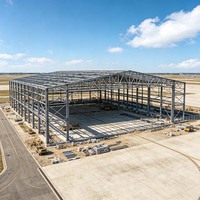Hangar de Acero de Diseño Personalizado para Aviones Privados y Helicópteros, Construcción de Estructuras Metálicas para Aeropuertos