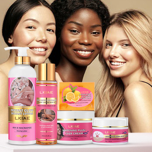 Creme Clareador OEM/ODM, Loção, Óleo, Sabonete Clareador para Rosto e Corpo, Vitamina C, Remoção de Rugas, Conjunto de Cuidados com a Pele para Remoção de Manchas Escuras - Product Image 1