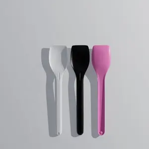 New Colored Ice Cream Scoop Mini Spoon Biodegradable Disposable Ice Cream Spoon