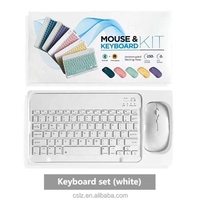 Set Keyboard dan Mouse Nirkabel Dapat Diisi Ulang, Sangat Tipis dan Ringkas, Cocok untuk Komputer, Tablet, Dll
