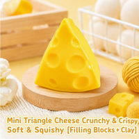 Blocs de construction en TPR non toxiques, croquants et moelleux, en forme de fromage et beurre, jouets anti-stress, cadeau, vente en gros, fabricant