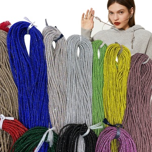 Horae S589 Nieuwe Hotselling Diamantkoord 6mm Ronde Kristal Touw Strass Hoodiekoordjes met 12 Facetten voor Tassen & Schoenen - Product Image 3