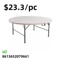 Table pliante en métal de cour de parc de jardin d'utilisation de restaurant de style de fantaisie