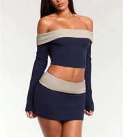 Ensemble deux pièces d'été Robe dos nu pour femmes Cardigan court Top 2 pièces Wholesales